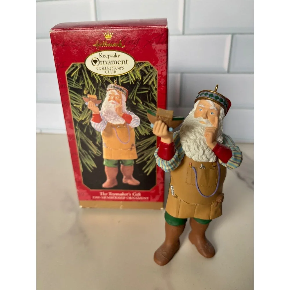Hallmark Keepsake 1999 The Toymakers Gift Santa Membership Ornament Robert Chad
